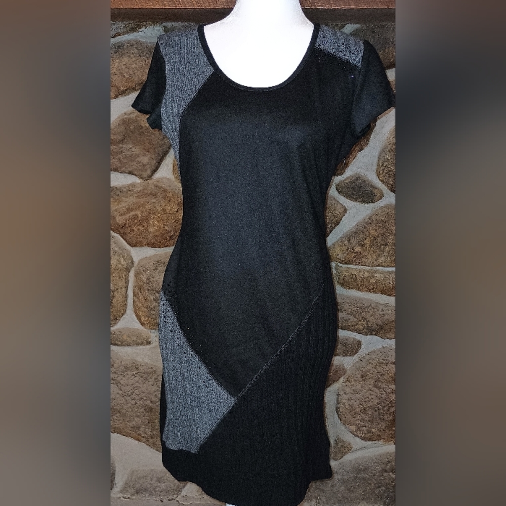 Ter de Caractere size 10 black and gray dress